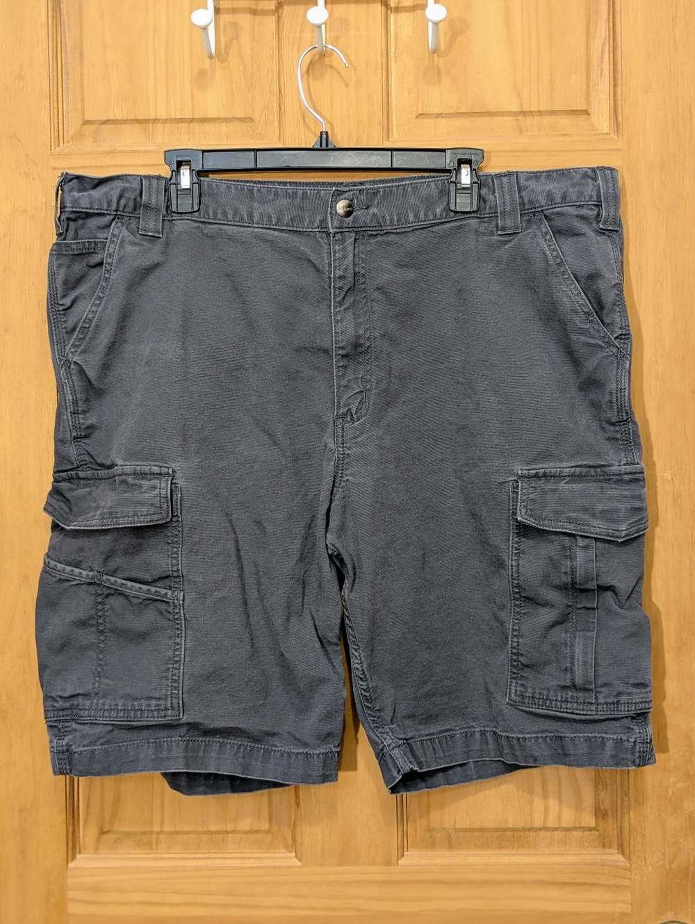 Carhartt Rugged Flex Relaxed Fit Canvas Cargo Work Shorts BS3542-M Gray Men's 42